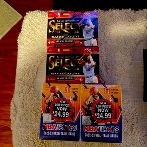 4 Brand New boxes Basketball cards